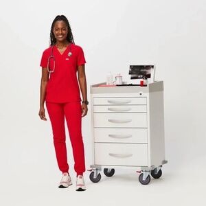 Figs - Pop Red - Zamora 2.0™ & Catarina™ Scrub Set (NWT)